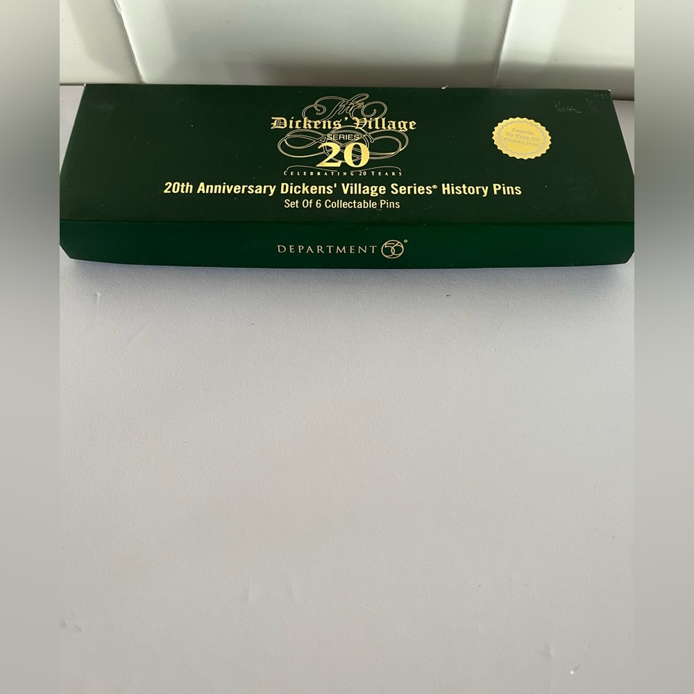 Department 56 Dickens' Village 20th Anniversary Pins